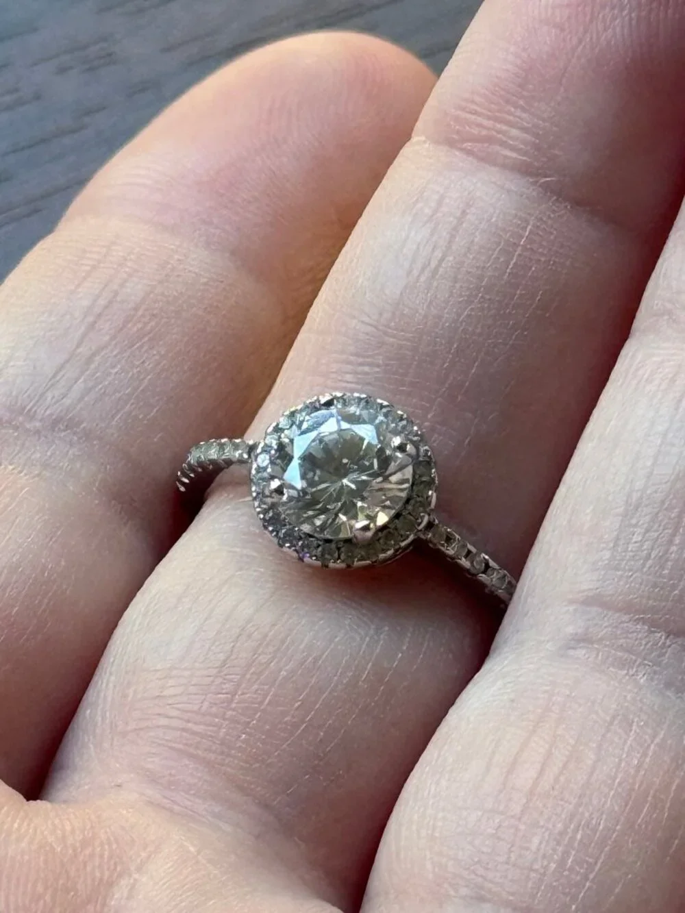 Brilliant Round CZ Sterling Silver Ring
